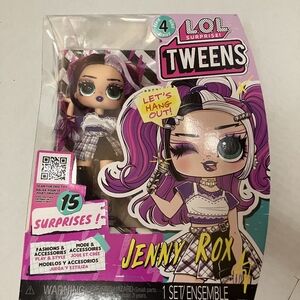 NIB L.O.L. Surprise! Tweens Jenny Rox Doll - Purple, White & Teal Accents